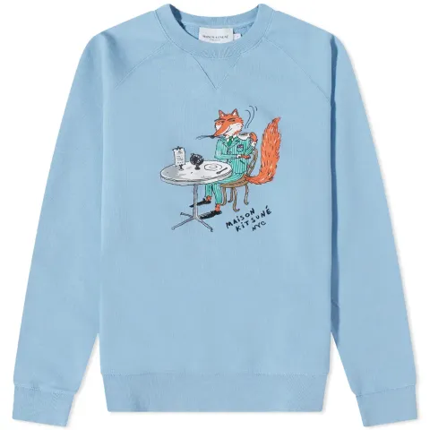 by Olympia Le-Tan Coffee Fox Crew Sweat