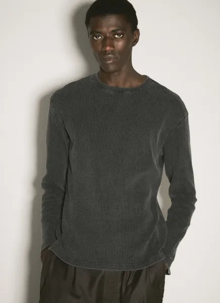 Waffle Thermal Crewneck T-Shirt