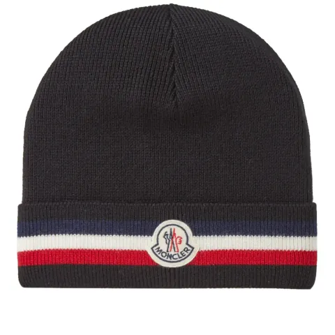 Tricolour Stripe Beanie