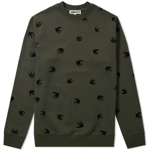 McQ by Alexander McQueen Flocked Swallow Sweat
