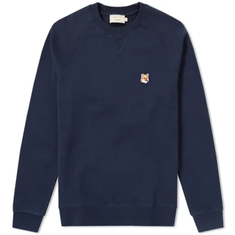 Maison Kitsuné Fox Head Patch Crew Sweat