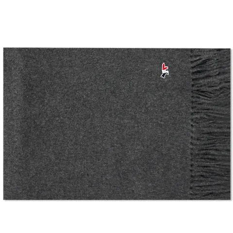 Maison Kitsuné Tricolor Fox Wool Scarf