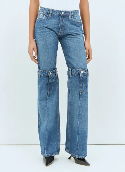 Open-Knee Jeans