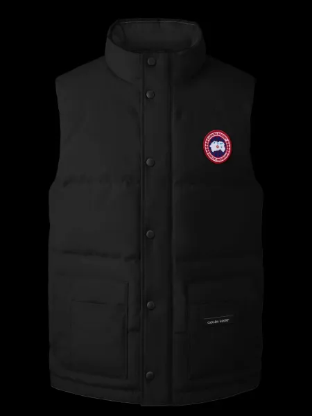 Men Freestyle Patch-Pocket Vest Black
