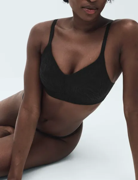 Body by M&S Body Lace Non Wired Total Support Bra B-H Black