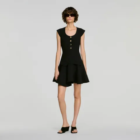 Short button-up dress