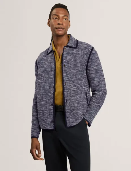 Ted Baker Boucle Knitted Bomber Jacket