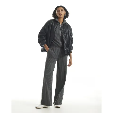 River Island Pinstripe Wide Leg Trousers