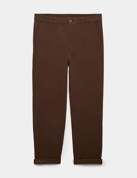 Marks & Spencer The Ultimate Regular Fit Chinos Rich Brown
