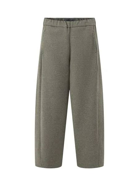 Cropped Barrel Jersey Trousers - Meadow
