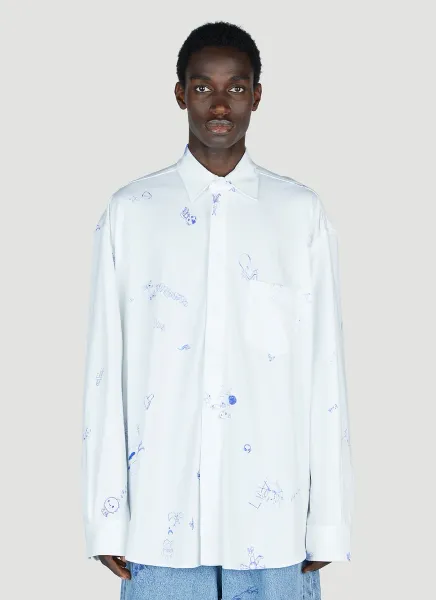 Scribbled Jersey Shirt
