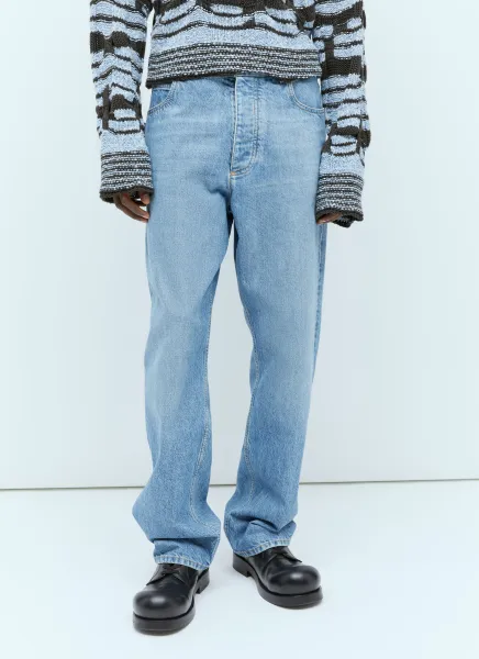 Vintage Washed Wide-Leg Jeans