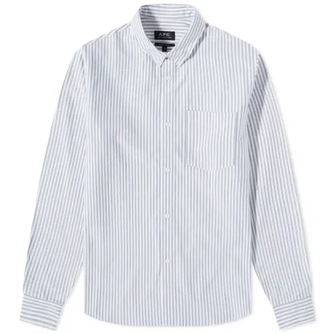 A.P.C Felix Button Down Stripe Shirt