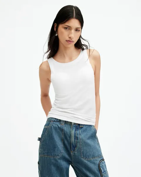 Rina Crew Neck Sleeveless Tank Top