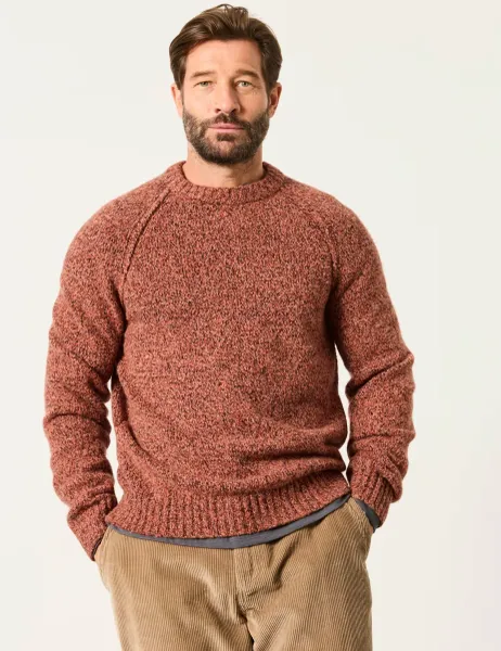 FatFace Crew Neck Jumper Orange