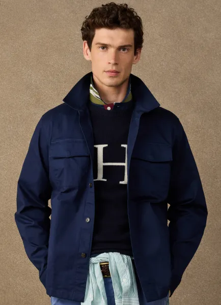 Hackett Branded Cotton Overshirt