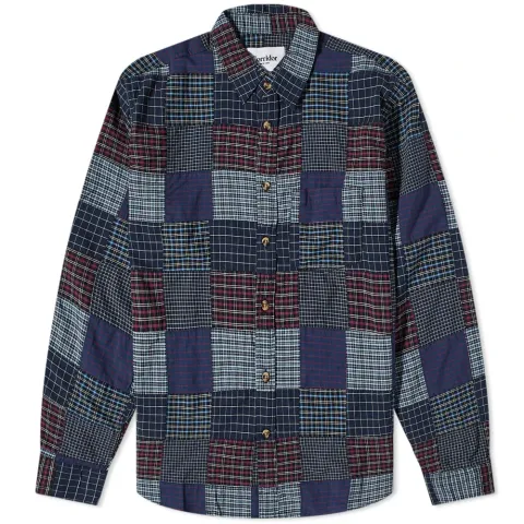 Patchwork Plaid Shirt