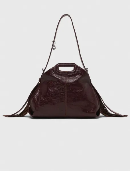 Crackled leather Miss M bag