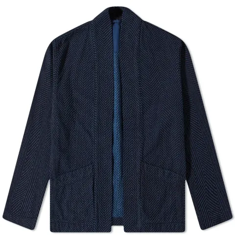 Sashiko Reversible Haori Jacket