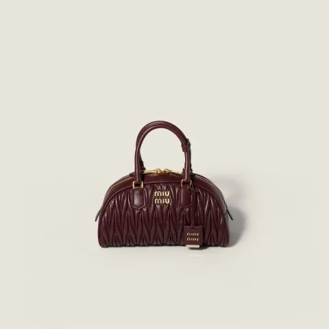 Arcadie matelassé nappa leather bag