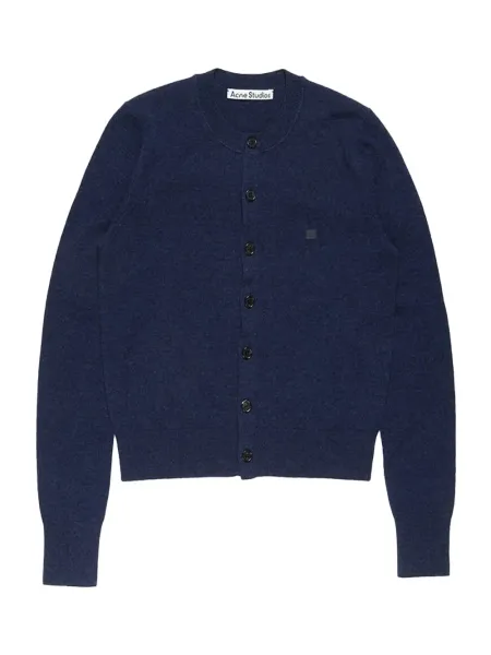 Women Fitted Cardigan Navy Melange