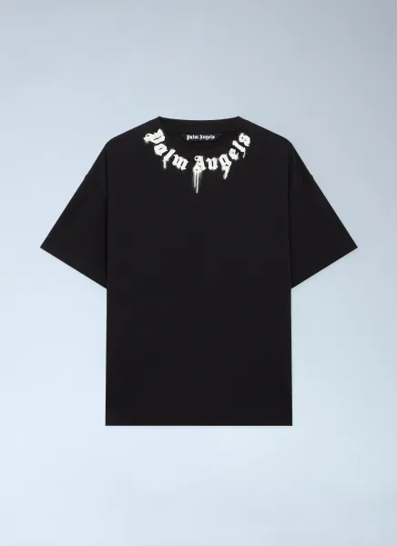Spray Neck Logo T-Shirt