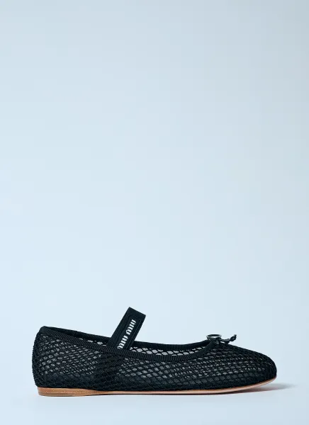 Mesh Ballerina Flats