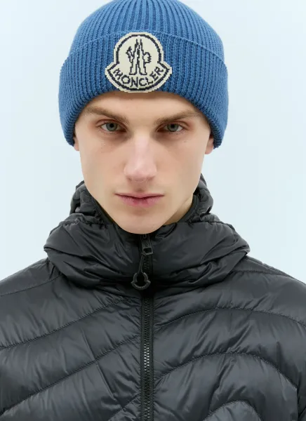 Logo Patch Beanie Hat