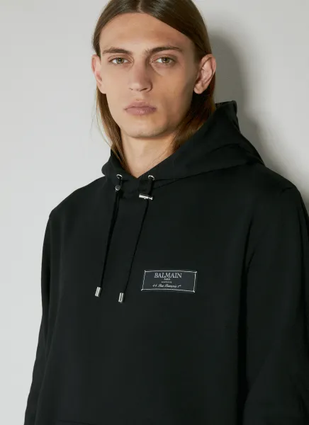 Logo Patch Hooded Sweatshirt