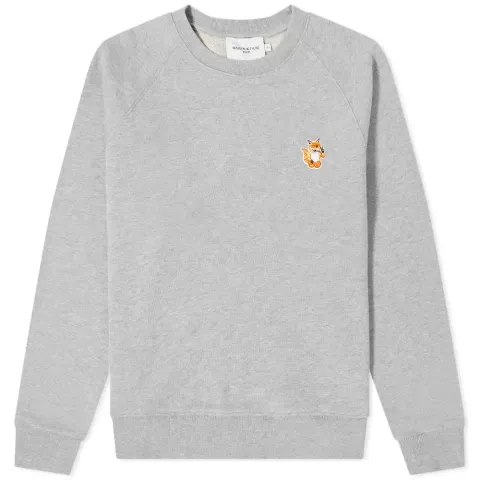Maison Kitsuné All Right Fox Patch Vintage Crew Sweat