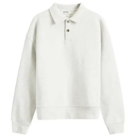 Button Up Polo Sweat