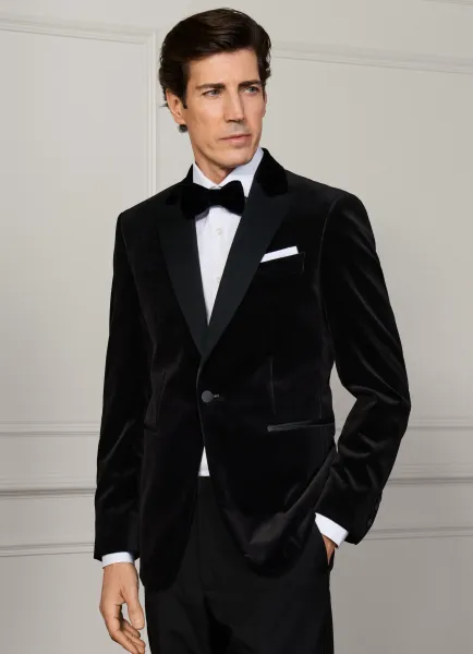Peak Lapel Velvet Jacket