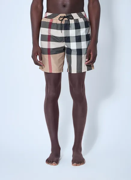 Check Swim Shorts