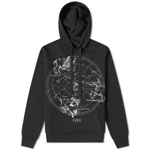 Zodiac Print Popover Hoodie