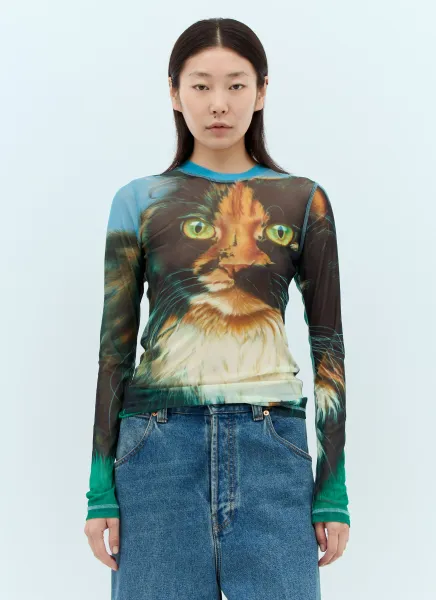 Cat Mesh Top
