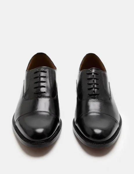 M&S SARTORIAL Leather Oxford Shoes Black