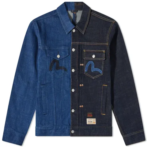 Half Half Denim Jacket