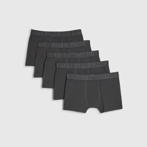 River Island Satin Pack Of 5 Trunks