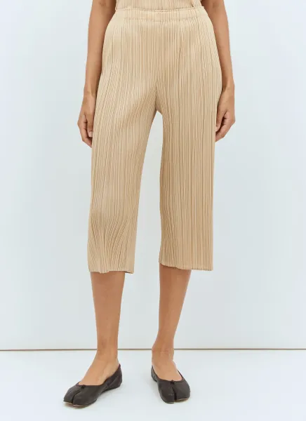 Wide-Leg Pleated Pants