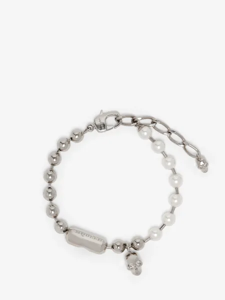 Skull & Pearl Bracelet