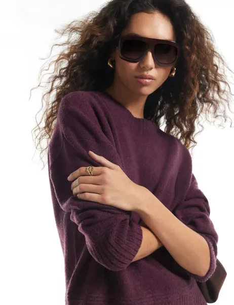 River Island Textured Relaxed Sweatshirt
