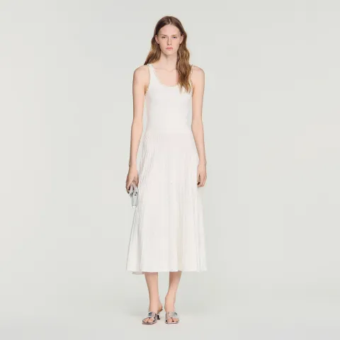 Rhinestone knit maxi dress