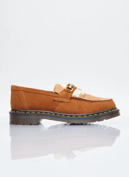 Adrian Snaffle Hairy Suede Loafers