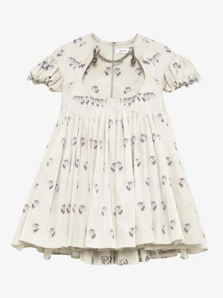 Taffeta Rose Jacquard Mini Dress