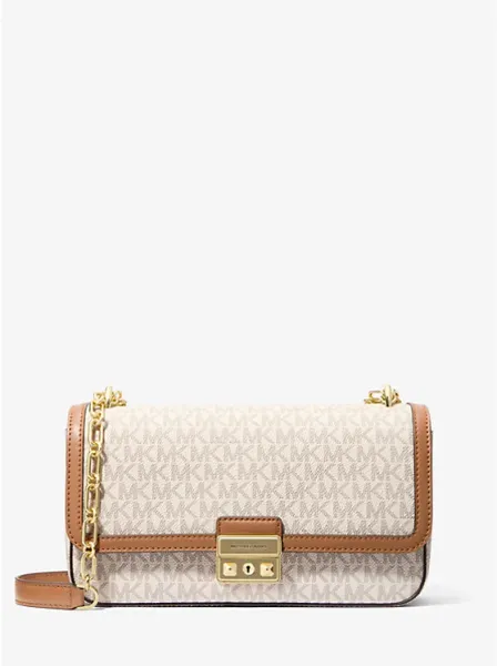 Tribeca Large Signature Logo Shoulder Bag