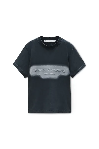 Reflective Halo Print Logo Tee