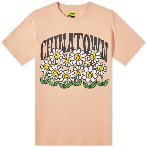 Chinatown Market Smiley Flower Power T-Shirt