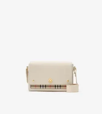 Note Bag in Vintage check/soap beige - Women, Leather