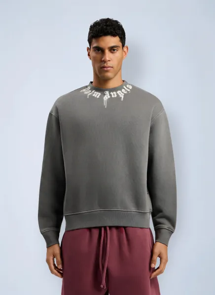 Neck Logo Regular Crewneck Sweatshirt