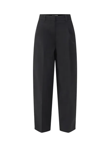 Selected Organic Cotton Barrel High-Waisted Trousers